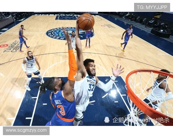 兰德尔抛投打成二加一引领森林狼两分半轰出十一比零紧追掘金分差